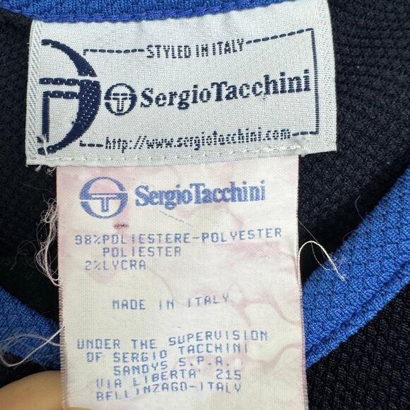 Sergio Tacchini Sleeveless Color Block Dress Size Medium Blue Black Tennis Golf - Picture 6 of 10